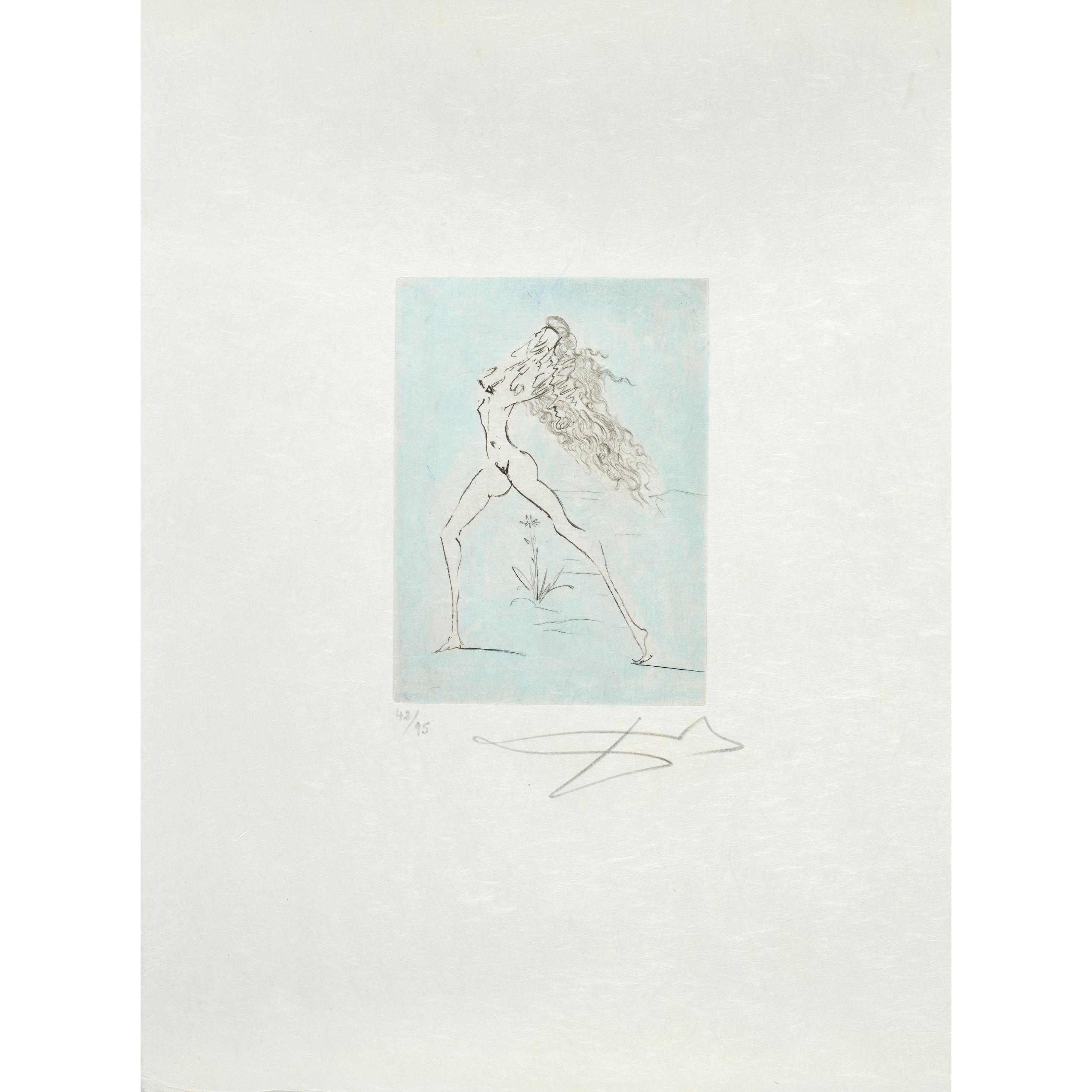 Salvador Dalí - Untitled, from Petits nus Ronsard