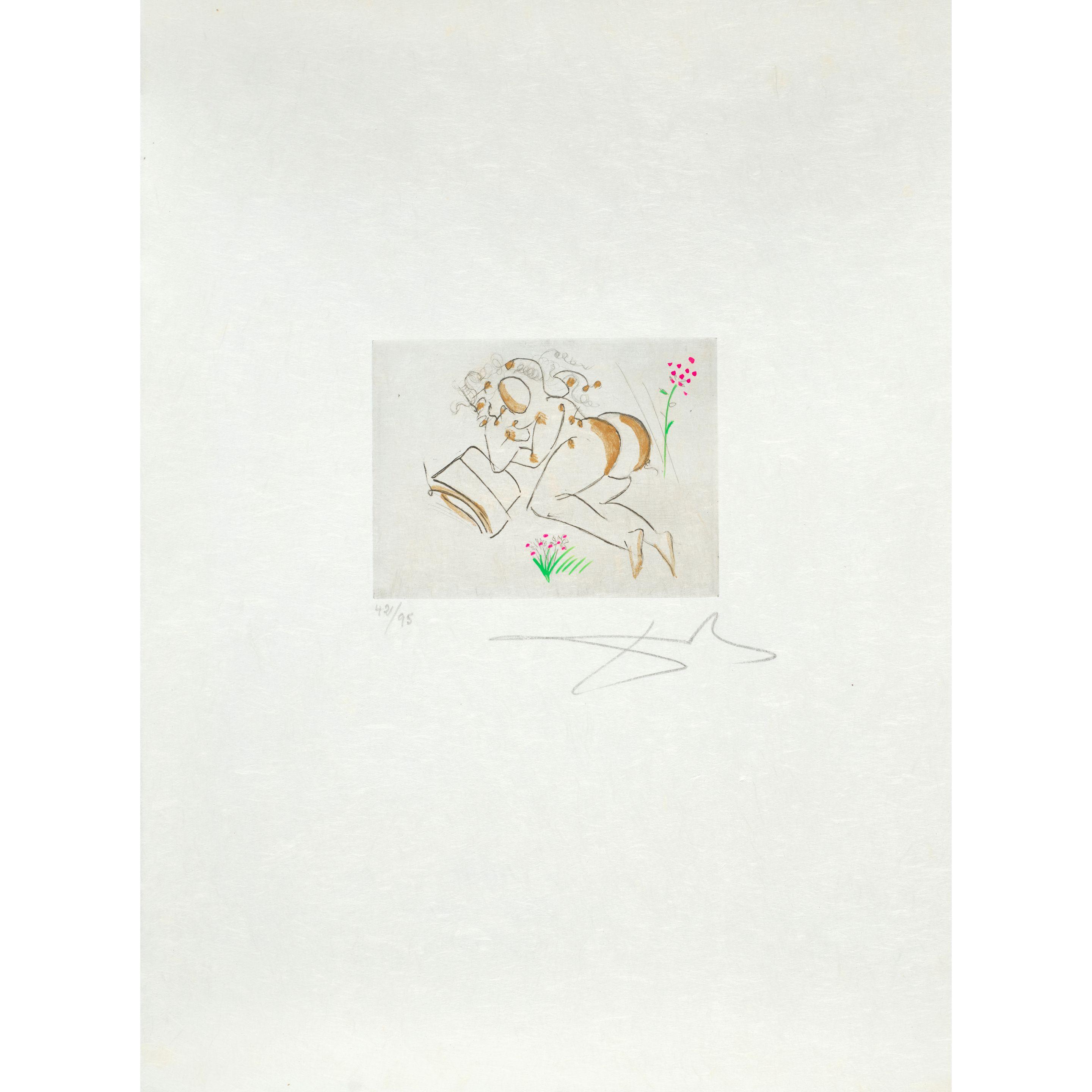 Salvador Dalí - Untitled, from Petits nus Ronsard ;