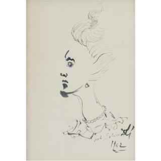 Salvador Dalí - Untitled (Portrait Of A Woman)