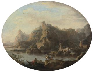 Salvator Rosa - A Coastal Scene