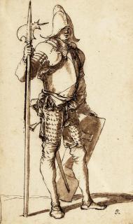 Salvator Rosa - A halberdier