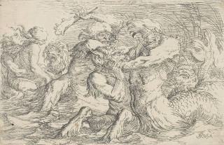 Salvator Rosa - Battling Tritons