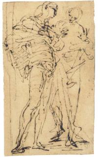 Salvator Rosa - Deux Figures En Discussion