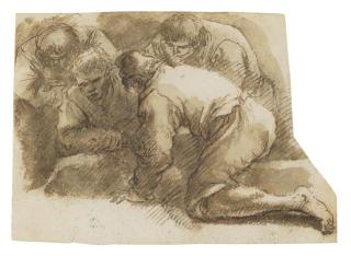 Salvator Rosa - Four men throwing dice