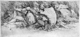Salvator Rosa - Fünf Flussgötter.