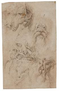 Salvator Rosa - Grotesque Animal Heads
