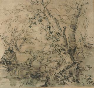 Salvator Rosa - Landschafsstudie.