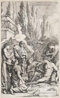 Salvator Rosa - The Genius of Salvator Rosa; Democritus in Meditation