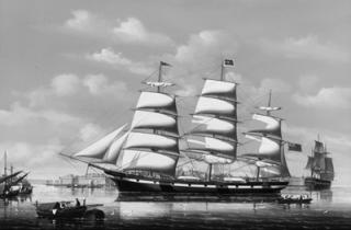 Salvatore Colacicco - The sailing ship Bankall off Malta; and The sailing ship Victoria off Malta