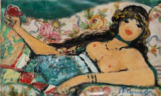 Salvatore Fiume - Nudo sdraiato