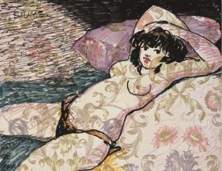 Salvatore Fiume - Nudo sdraiato