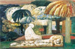 Salvatore Fiume - Paesaggio con figure