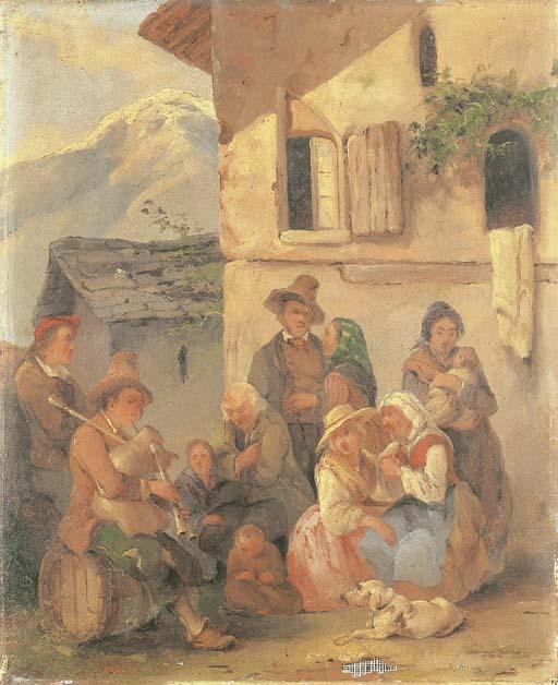 Salvatore Mazza - La preghiera Lo zampognaro