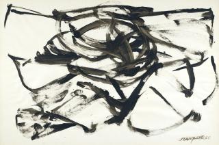 Salvatore Scarpitta - Senza Titolosigned And Dated 1960, Gouache On Paper