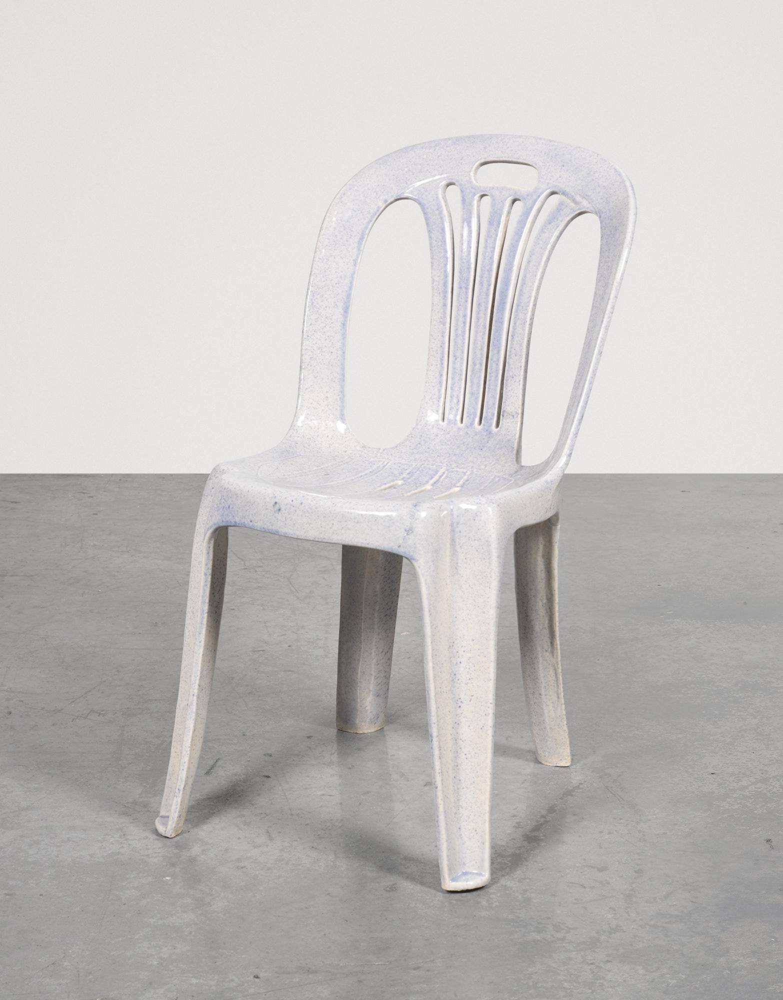 Sam Durant - Light Blue, Unique Mono-Block Resin Chair, Built At Jiao Zhi Studio, Xiamen, China, Produced By Ye Xing You With Craftspeople Xu Fu Fa And Chen Zhong Liang. Kang Youteng, Project Manger And Liason