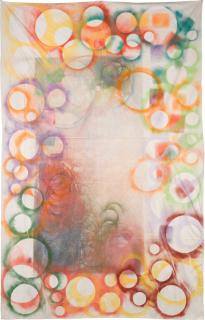 Sam Falls - Untitled (drop cloths, 1)