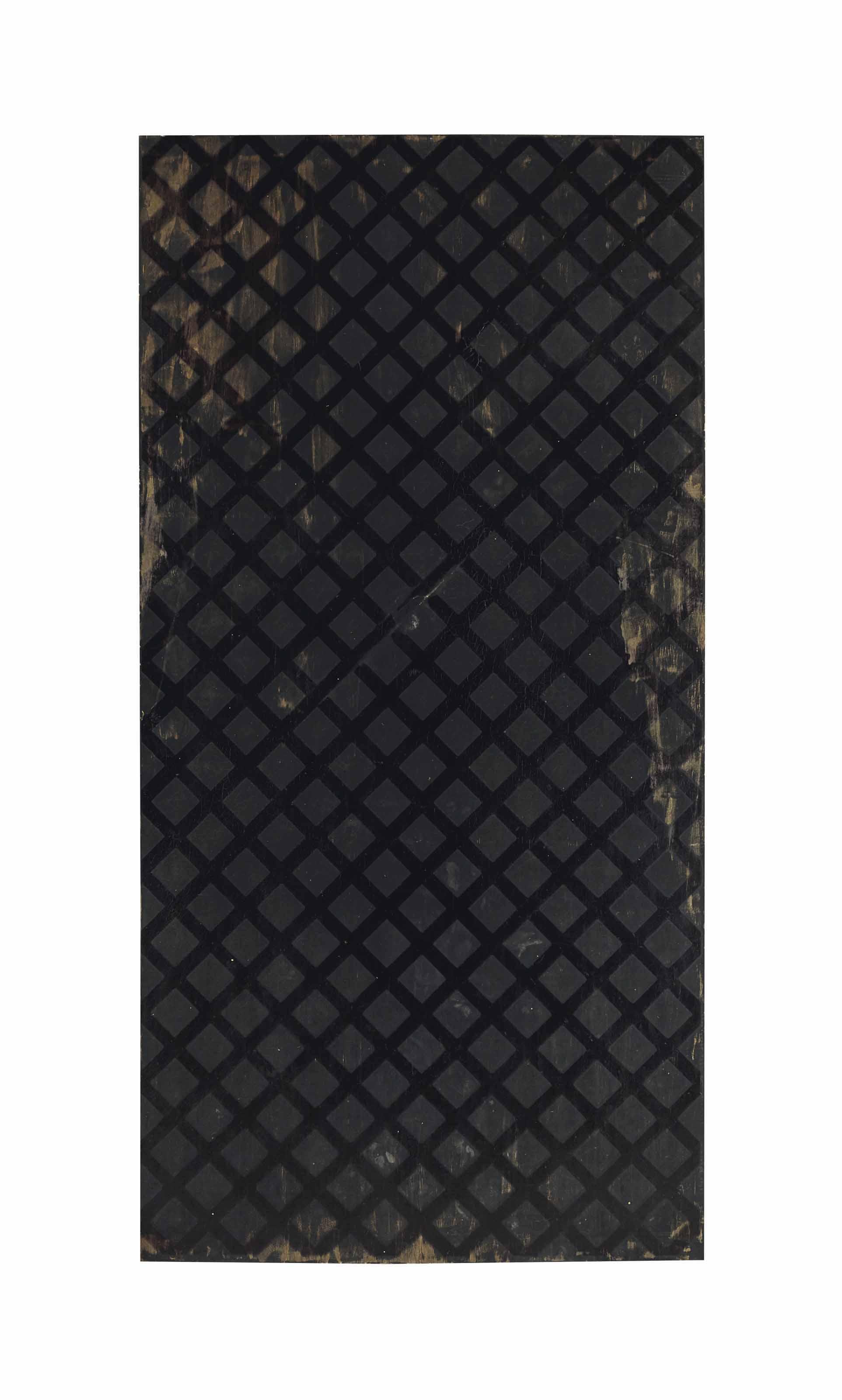 Sam Falls - Untitled (Lattice, Topanga, CA, Mahogany)