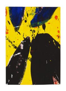 Sam Francis - Blue, Yellow and Black (Untitled)