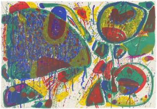 Sam Francis - Bright Jade Ghost, Variant III