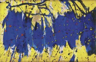 Sam Francis - Composition, blue, yellow, red