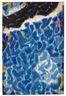 Sam Francis - Composition in Blue and Black