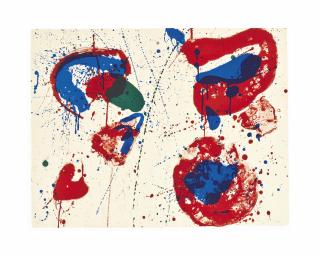 Sam Francis - Hurrah for the Red, White, and Blue, Variant I (SF-18)