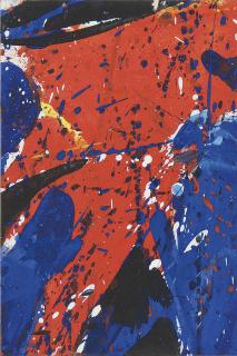 Sam Francis - No. 9, Red, Blue & Black, 1959