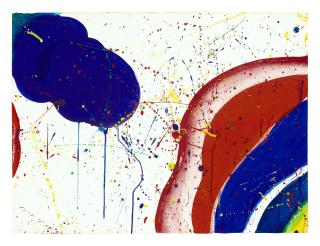 Sam Francis - Rainbow (Blue Red)
