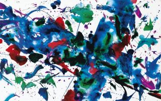 Sam Francis - Sans Titresigned And Dated 1982 On The Back; Acrylic On Canvas.