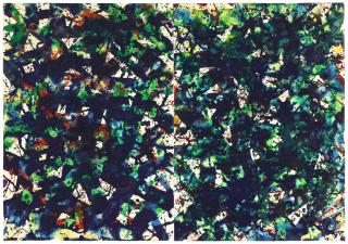 Sam Francis - Untitled Diptych