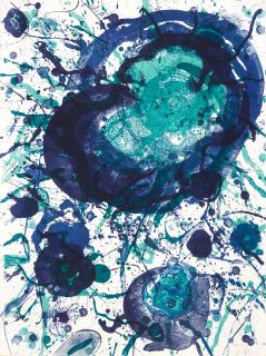 Sam Francis - Untitled, from Michel Waldberg: Poèmes dans le ciel