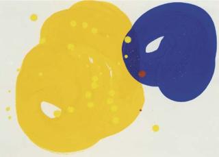 Sam Francis - Untitled, Yellow & Blue (Sf 60-031)