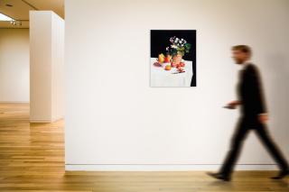 Sam McKinniss - Still Life with Primroses, Pears and Pomegranates (after Fantin-Latour)