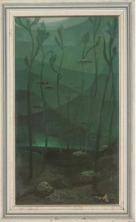 Sam Morse-Brown, A.R.W.A., P.S. - Swimming with the fishes; Endangered species; The crucifixion of humanity; and Study for crucifixion