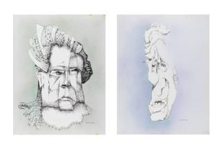 Sam Ringer - Deux portraits caricatures