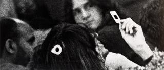 Sam Samore - ”Woman holding slide”, ca 1986