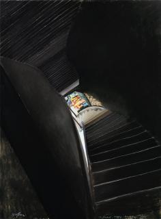 Sam Szafran - L\'Escalier De L\'Imprimerie Bellini