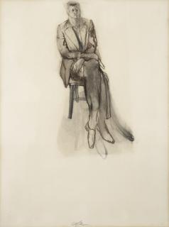 Sam Szafran - Portrait de James Lord