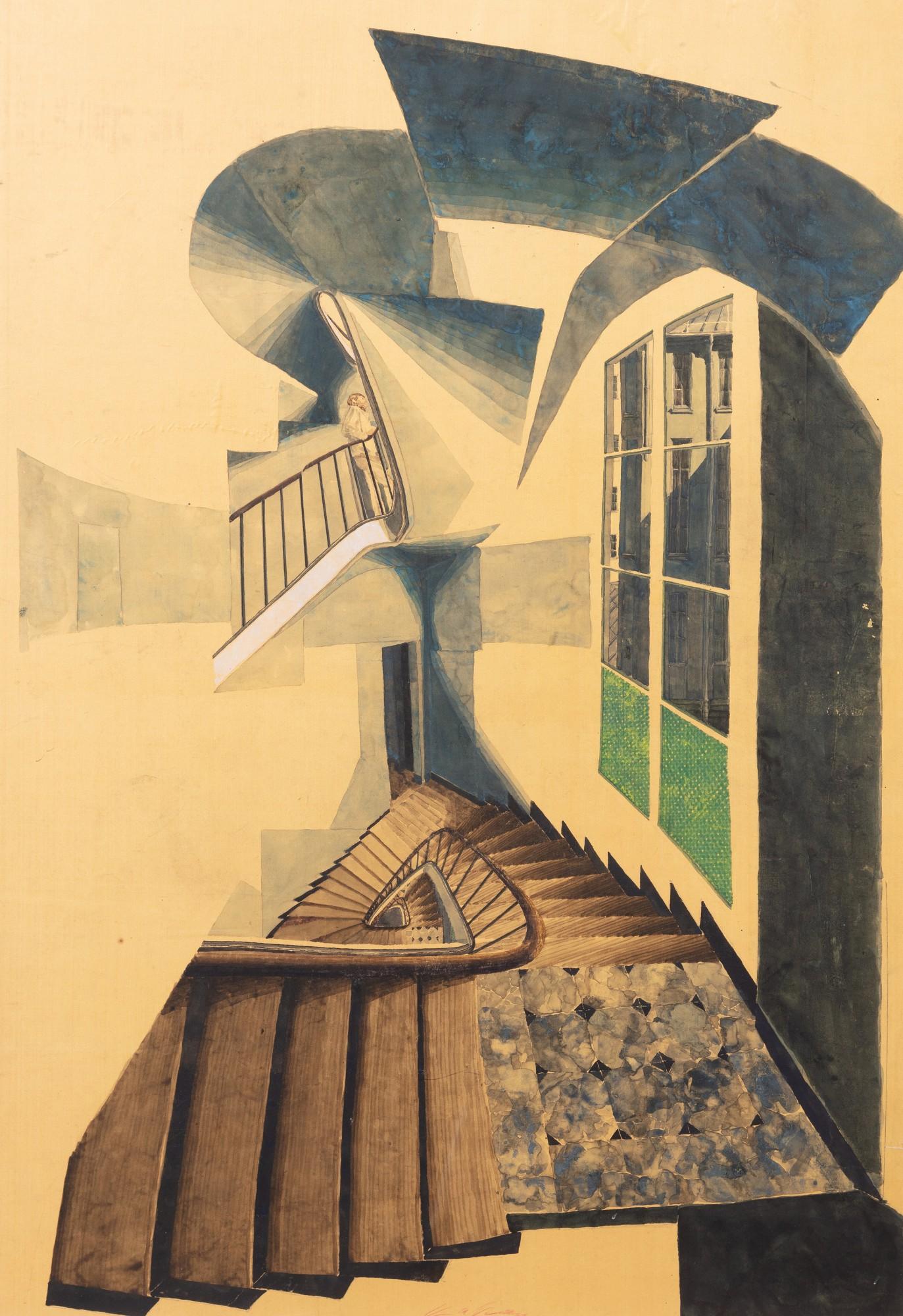 Sam Szafran - Sans Titre (Escaliers)