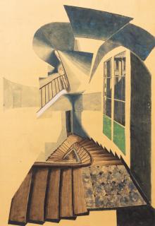 Sam Szafran - Sans Titre (Escaliers)