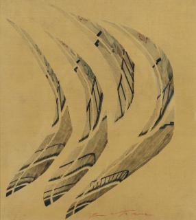 Sam Szafran - Untitled (escalier fragmenté)