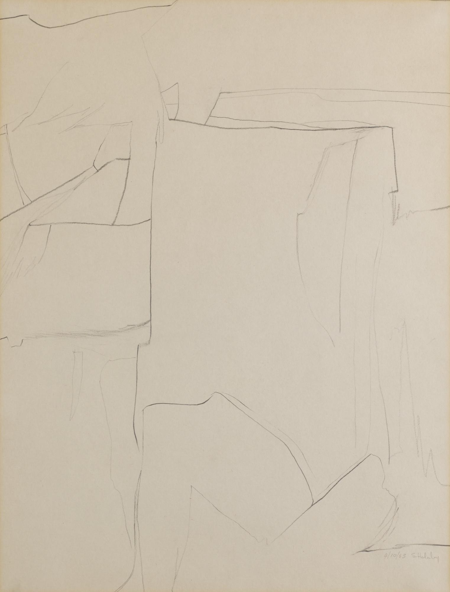 Samia A. Halaby - American untitled 