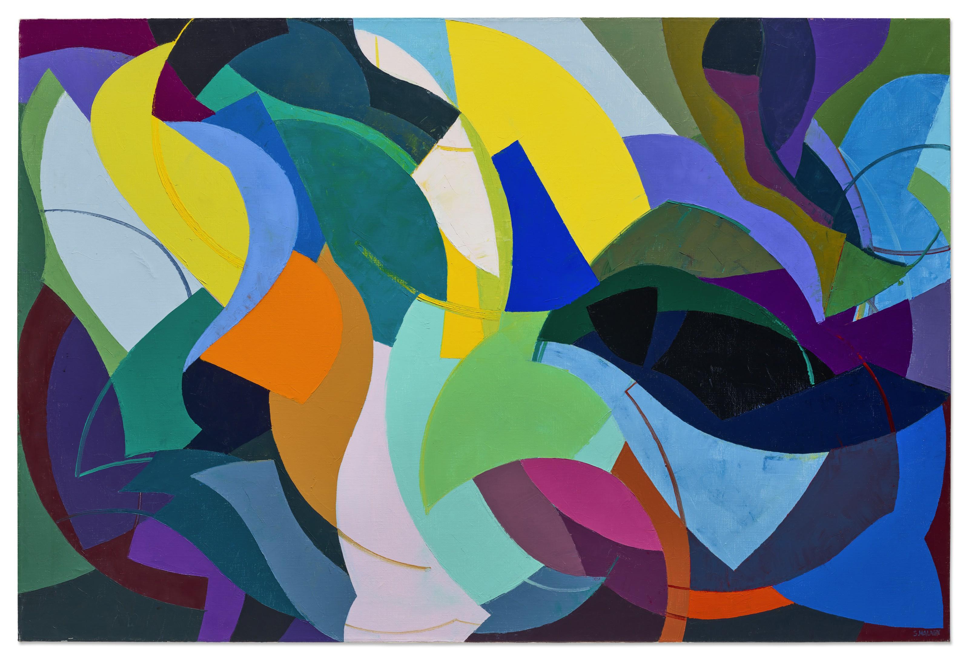 Samia Halaby - Turn and Grow