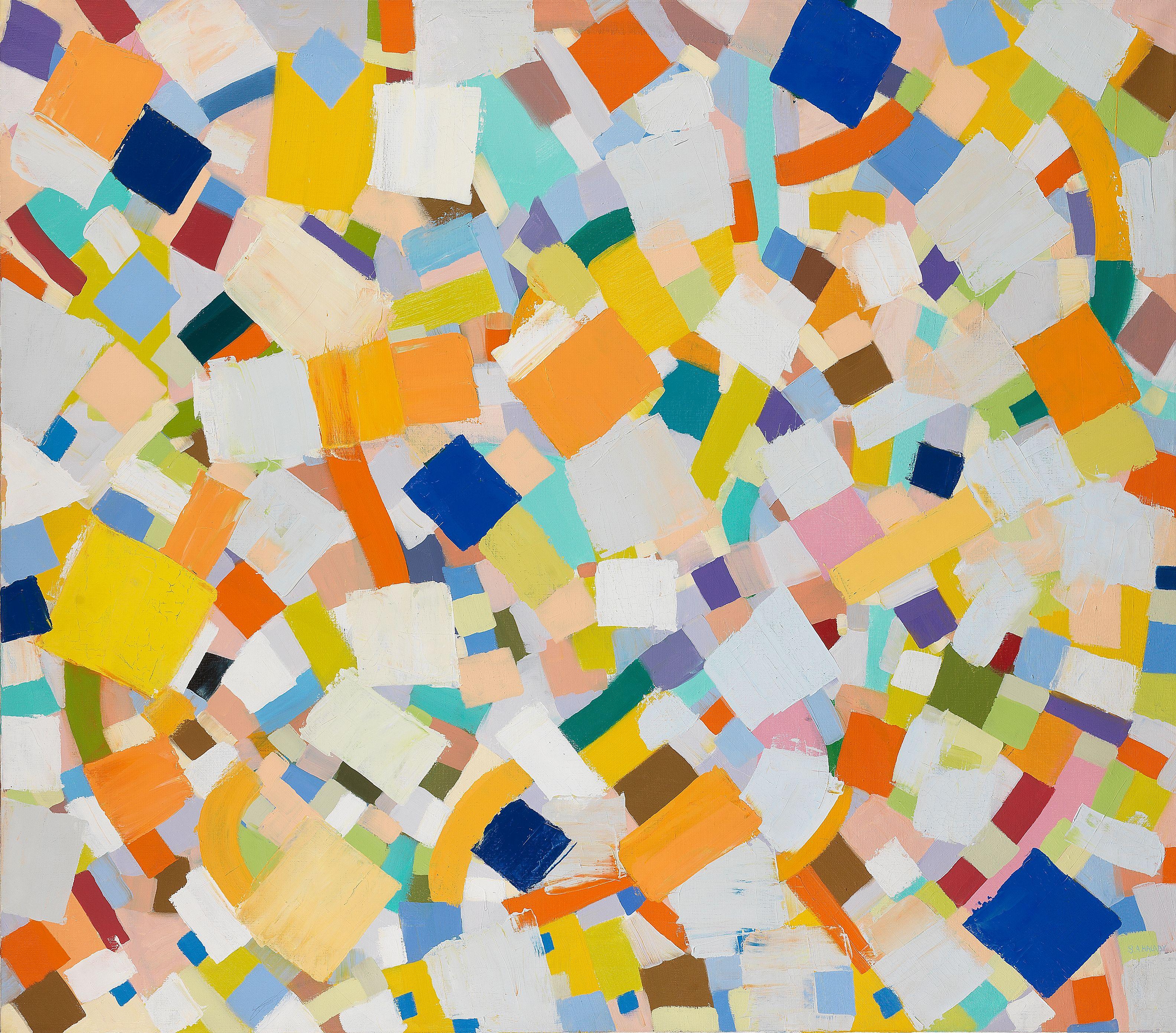 Samia Halaby - Wind in the Sun on Earth in Early Winter (No.377)