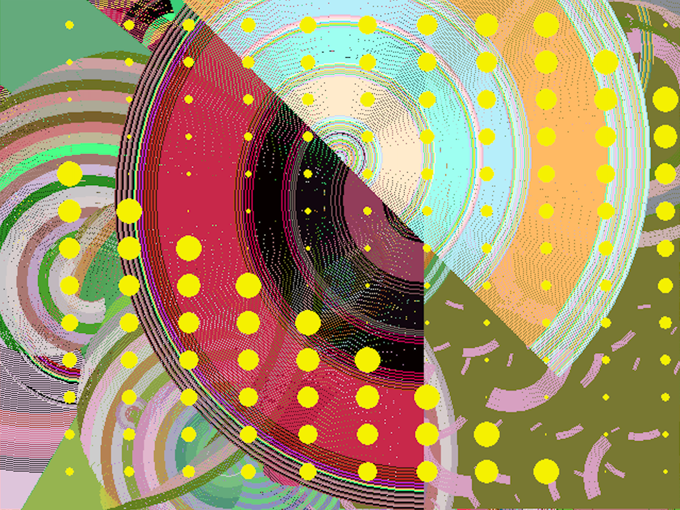 Samia Halaby - YAFA 77, 2022