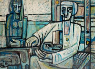 Samir Rafi - Couple et Chienne