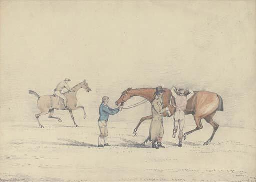 Samuel Alken, Jun. - Past the starting post; and Mounting up (illustrated)