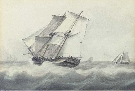 Samuel Atkins - Brigs on High Seas