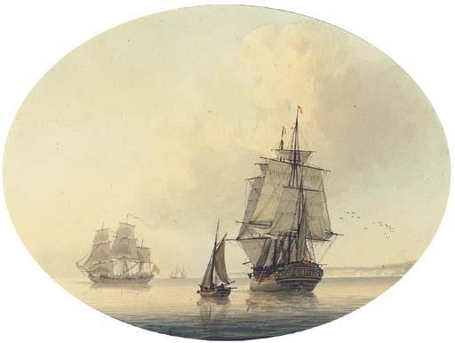 Samuel Atkins - Shipping Off The Coast