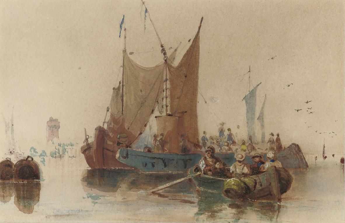 Samuel Austin, O.W.S. - The River Dort